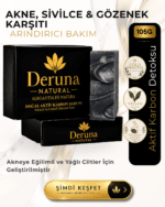 Aktif Karbon Sabunu | Akne & Sivilce ve Gözenek Karşıtı Detoks Bakım | 105g.