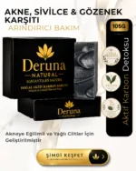 Aktif Karbon Sabunu | Akne & Sivilce ve Gözenek Karşıtı Detoks Bakım | 105g.