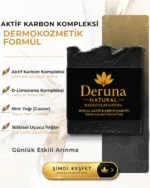 Aktif Karbon Sabunu | Akne & Sivilce ve Gözenek Karşıtı Detoks Bakım | 105g. - Görsel 3